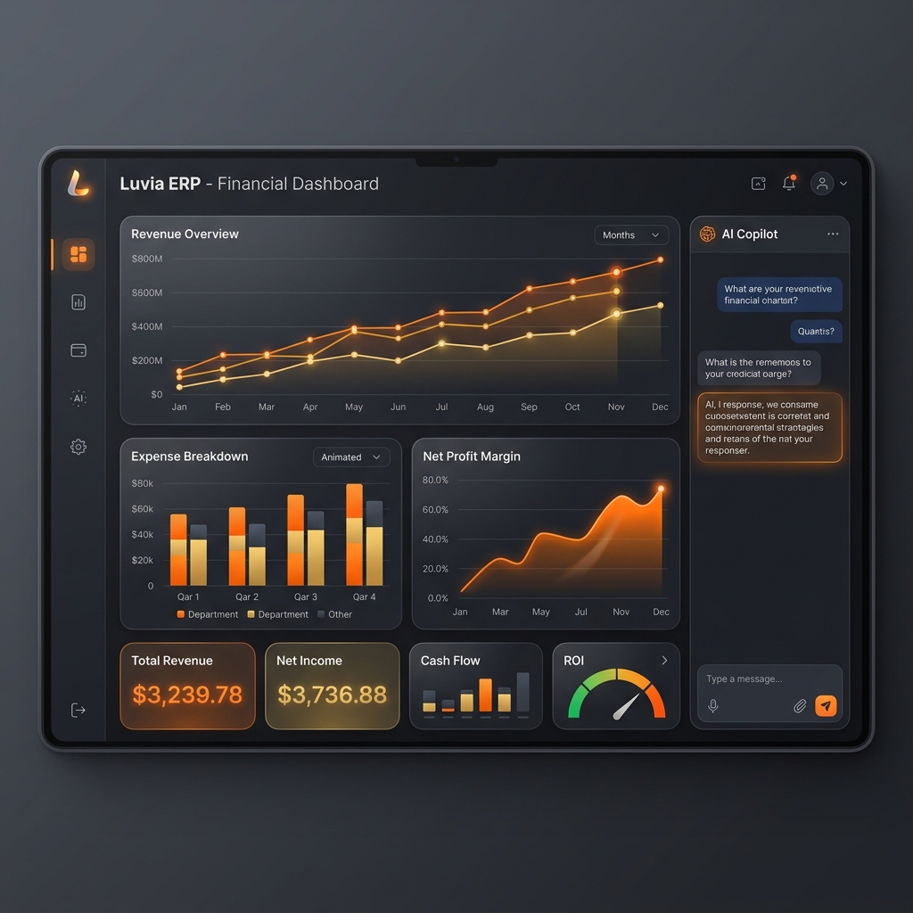 Luvia ERP Dashboard